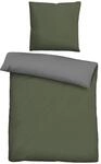 biberna 0455775 Bettw&auml;sche Garnitur mit Kopfkissenbezug Linon 1x 155x220 cm + 1x