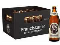 Franziskaner Kellerbier Flaschenbier, MEHRWEG im Kasten, Kellerbier Bier aus München