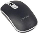 Gembird RAT&Atilde; N &Atilde; PTICO INAL&Aacute;MBRICO 800-1600 DPI, 4 BOTONES, Negro Y GRIS