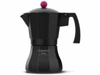 Taurus Black Moments 6 - Italienische Kaffeemaschine | 6 Tassen | Boden und Filter