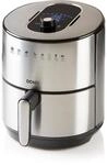 DOMO DO530FR Hei&szlig;luft-Fritteuse - 4 L - Edelstahl - 1500 W LCD-Anzeige