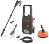 BLACK+DECKER Hochdruckreiniger BXPW1400PE mit Patio Cleaner und Feste B&uuml;rste (1400