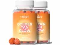 yuicy Golden Tan Glow Beta-Carotin Gummibärchen. Hochdosierte Hautvitamine für
