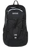 Regatta Atholl II 35L Rucksack, Schwarz und Leichter Stahl, 35L, Atholl II
