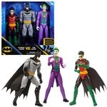 DC Comics Batman 30cm Figuren-Set aus Batman (Rebirth), Robin und Joker, inkl.