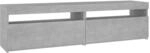 vidaXL 2X TV Schrank mit LED-Leuchten Lowboard TV M&ouml;bel Tisch Board Sideboard