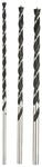 kwb 3-tlg. Balkenbohrer Set 250 mm in Industriequalit&auml;t mit 1-Fasen Spiralform f&uuml;r