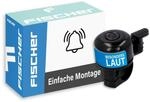 FISCHER Fahrradglocke Mini, passend f&uuml;r alle g&auml;ngigen Lenker, drehbares Unterteil