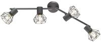 Fischer & Honsel Deckenbogen | Ran | 4x E14 max. 40 Watt | Grau | Verstellbare Arme 