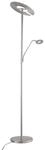 Fischer & Honsel Stehleuchte Dent, Metall, 1 x LED 37 Watt, 1 x LED 8 Watt, Taster,