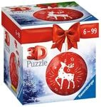 Ravensburger 3D Puzzle-Ball Weihnachtskugel Rentier 11495 54 Teile f&uuml;r