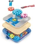 Hape Zahnrad Experimentier-Spielset- kreatives BAU- und Lernspielzeug mit Zahnr&auml;dern