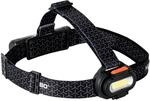 NEBO Einstein 1500 Flex - Kopflampe - Wiederaufladbare Stirnlampe mit 5 Lichtmodi -