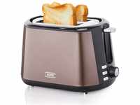 KHG Toaster TO-806(MMS) | Toaster 2 Scheiben Braun 850 W | mit...