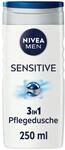NIVEA MEN Sensitive Duschgel, pH-hautfreundliche Pflegedusche f&uuml;r empfindliche...