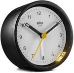 Braun BC12BW Quarzwecker Wecker, Kunststoff, Schwarz-Wei&szlig;, normal