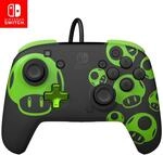 PDP Switch Rematch verkabelt controller 1-UP Glow in the dark Offiziell...