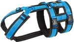 Anny-X Brustgeschirr Safety Fun Schwarz-Blau | Ausbruchsicheres Hundegeschirr mit