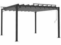 vidaXL Pavillon mit Lamellendach Pergola Sonnenschutz Gartenzelt Sonnendach