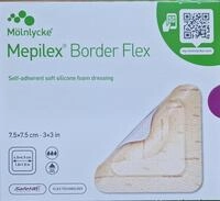 Mepilex Schaumstoffverband Border Flex haftend 7,5x7,5 cm
