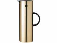Stelton EM77 Isolierkanne, Kaffeekanne aus Kunststoff, Brushed Brass, 1 Liter