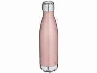 Cilio Elegante Isoliertrinkflasche in der Farbe Roségold, aus Edelstahl hergestellt,