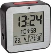 TFA Dostmann Digitaler Funkwecker, 60.2547.54, mit 2 Weckalarme, Funkuhr mit