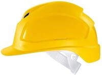 Uvex Pheos B Schutzhelm - Bel&uuml;fteter Arbeitshelm f&uuml;r die Baustelle - Gelb Gelb
