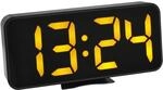 TFA Dostmann Digitaler Wecker, 60.2027.01, mit orangen LED-Ziffern, Anzeige von