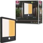 Paulmann 94709 LED Au&szlig;enleuchte Lamina Sensor IP44 eckig 250x250mm 2200-3000K...