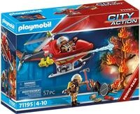 PLAYMOBIL City Action 71195 Feuerwehr-Hubschrauber, Feuerwehr-Helikopter mit