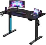 CASARIA&reg; H&ouml;henverstellbarer Schreibtisch Elektrisch, Schwarz - 110 cm x 60 cm...