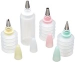 KitchenCraft Sweetly Does It Tortendekorationsset mit Easy Squeeze Spritzbeuteln und