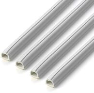 Inofix cablefix Selbstklebender Flexibler Kabelkanal 8 x 7 mm, 1m lang; 4er Set