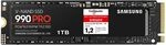 Samsung 990 PRO NVMe M.2 SSD , 1 TB, PCIe 4.0, 7.450 MB/s Lesen, 6.900 MB/s Samsung 990 PRO NVMe M.2 SSD , 1 TB, PCIe 4.0, 7.450 MB/s Lesen, 6.900 MB/s