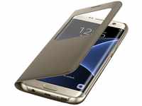 Samsung S View Cover Hülle für Galaxy S7 edge, gold