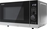 Sharp Mikrowelle YC-PG204AE-S mit Quarzgrill 20L, Silber, 700W Mikrowelle, 900W