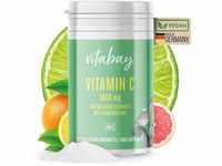 Vitabay Vitamin C Pulver Hochdosiert 1000 mg - 250g VEGANES Reines Vitamin C...