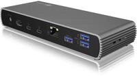 ICY BOX Thunderbolt 4 Docking Station (10-in-1) f&uuml;r 2 Monitore (4K 60Hz) / 1...