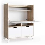 Vicco Sekret&auml;r Schreibtisch Berdi, Sonoma, 110 x 45 cm, geeignet als Arbeitsplatz