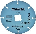 Makita E-11776 X-LOCK Trennscheibe universal 125 x 2,0 mm, 1 St&uuml;ck, f&uuml;r bspw.