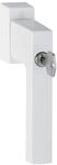 HOPPE Fenstergriff TOULON - Sperrzylinder, 7x32, Alu wei&szlig; RAL 9016
