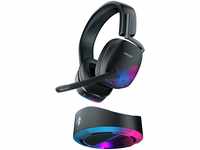 Roccat Syn Max Air - Kabelloses RGB PC Gaming Headset mit 3D Audio und