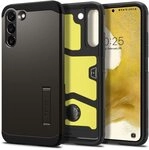 Spigen Tough Armor f&uuml;r Samsung Galaxy S22 -Gunmetal | Integrierter Kickstand,...