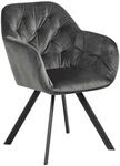 AC Design Furniture Kerstin Stuhl, Samt, B: 57,5 x H: 81,5 x T: 61,5 cm, 1 St&uuml;ck,