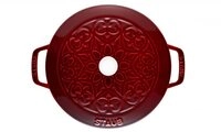 STAUB Gusseisen-Lilie, franz&ouml;sischer Ofen, 26 cm, Grenadine-Rot