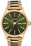 Nixon Herren-Armbanduhr XL Sentry Analog Quarz Edelstahl A3561919-00