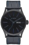 Nixon Unisex-Armbanduhr The Sentry Analog Quarz Leder A1052153-00