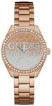 GUESS Analoge Damenuhr Quarz mit Armband aus Stahl W0987L3, bunt, Design