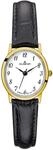 Dugena Damen Armbanduhr Vintage Leder 22x25mm schwarz/gold